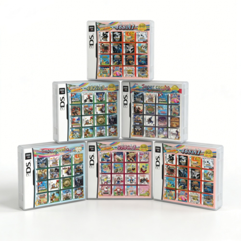 Console Retro Gaming Portable - Pokemon-Themen-Multispielspielmodul für DS/3DS/NDSL/2DS - Vorinstalliert mit