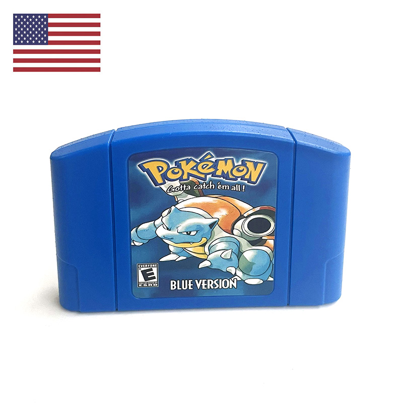 Retro Gaming Handheld - USA NTSC-Version Englische Pokemon Blue N64