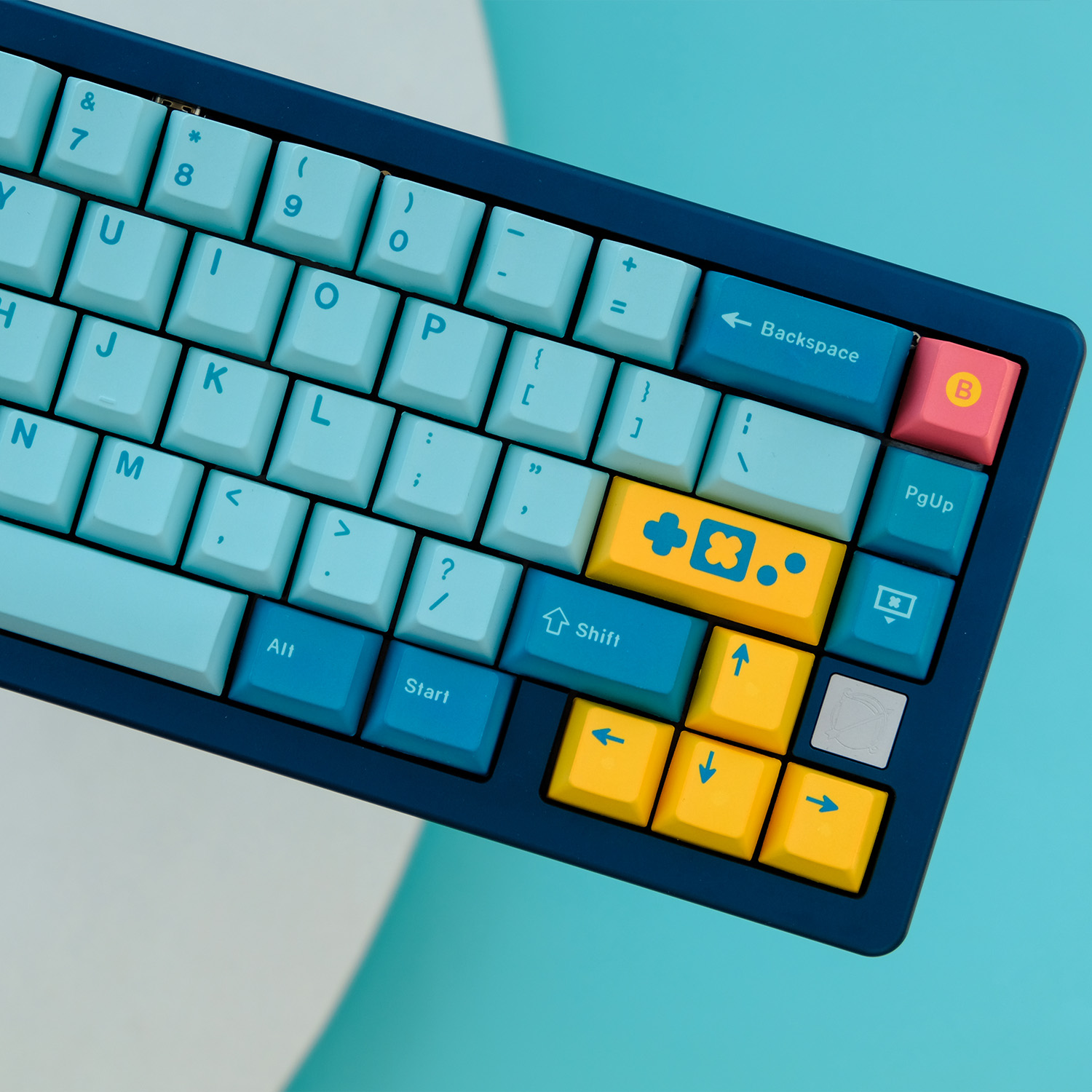 Retro Gaming Keycaps - 129 Tasten Retro-Spiele-Maschinen-Tastenkappen Dye Sub PBT