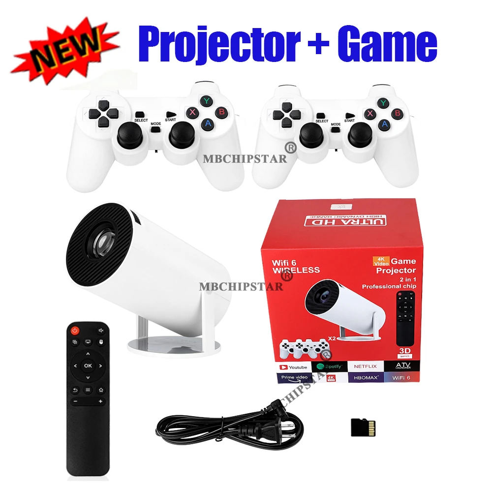 Retro Gaming With Projector - H90PRO 4K Gaming Projektor 19000+ 3D