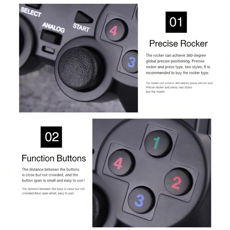 Retro Gaming Usb - F62C USB-Spiel-Joysticks, kabelgebundener Plug-and-Play-Gamecontroller für und