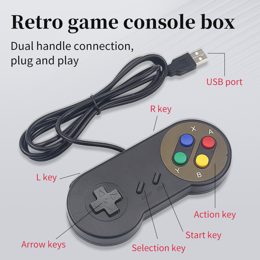 Retro Gaming Raspberry Pi Zero - Plug-and-Play USB-Gamepad für PC NESPi RetroPie