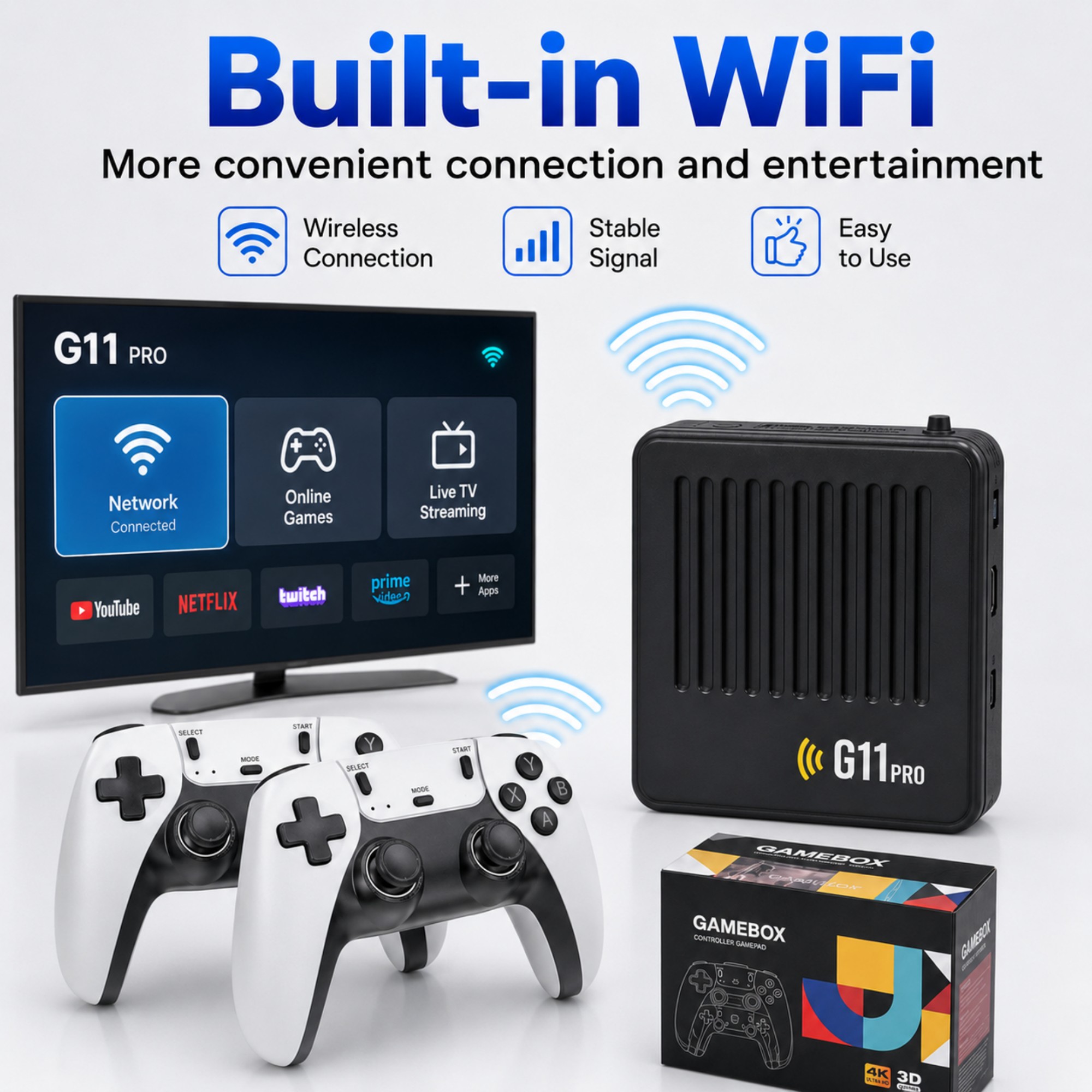 G11 Pro Game Box 4K HD TV-Spie – Retro Gaming Hdmi Stick Bewertung und Preis