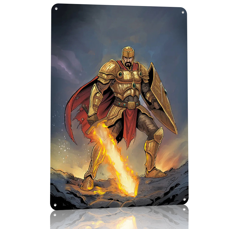 Goldener Ritter mit Flammendem – Retro Knight Gaming Bewertung und Preis
