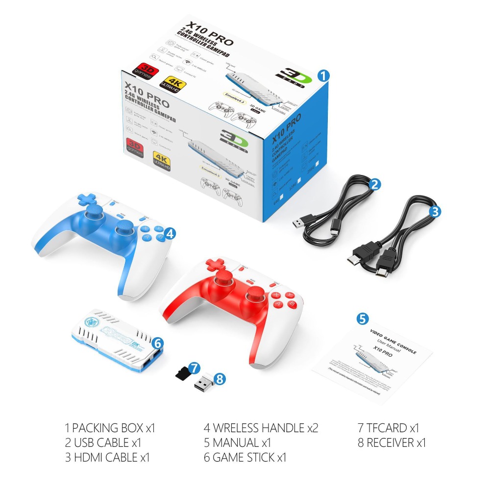 X10 PRO Retro-Spielkonsole Sti – Retro Gaming Hdmi Stick Bewertung und Preis
