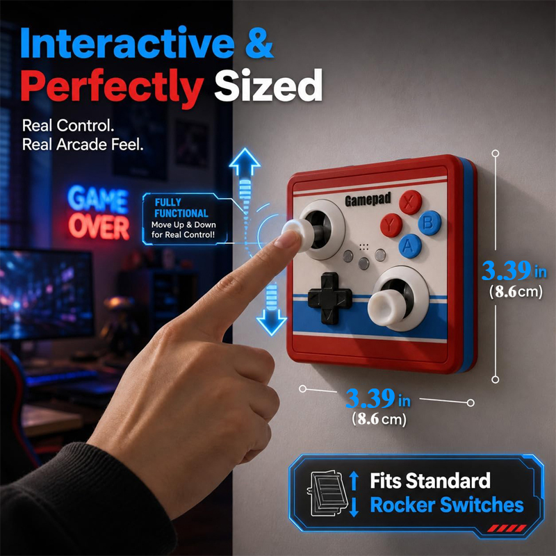 Bohrfreie Lichtschalterabdecku – Retro Gaming Style Bewertung und Preis