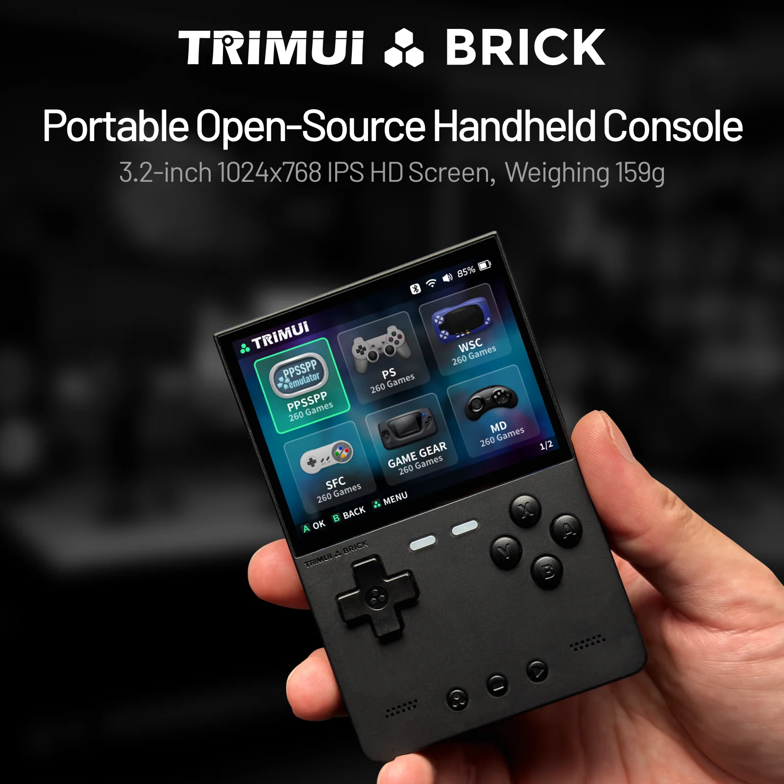 TRIMUI BRICK Handheld-Spieleko – Retro Gaming Usb Bewertung und Preis
