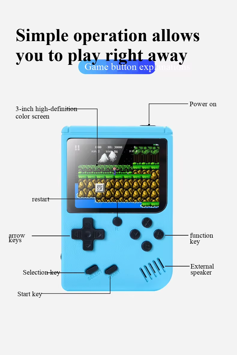 NEUE 3 Zoll Tragbare Retro Min – Retro Gaming Usb Bewertung und Preis