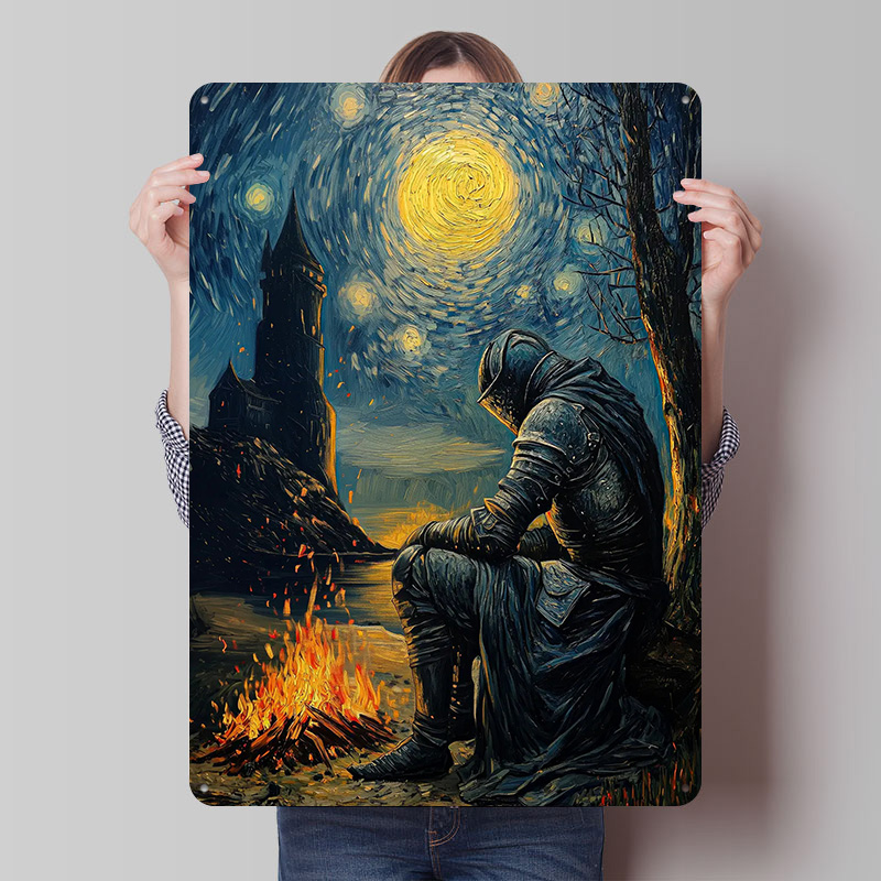 Knight By The Bonfire Blechsch – Retro Knight Gaming Bewertung und Preis