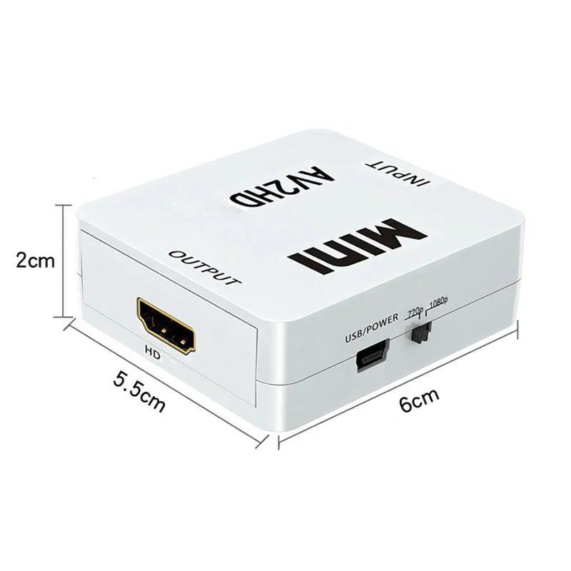 1080P Mini AV-zu-HDMI-Konverte – Retro Gaming With Projector Bewertung und Preis